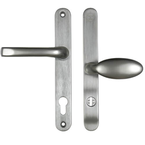 Mila ProSecure TS007 2* Lever Moveable Pad UPVC Multipoint Door Handles - 92/62mm PZ Sprung 212mm Screw Centres
