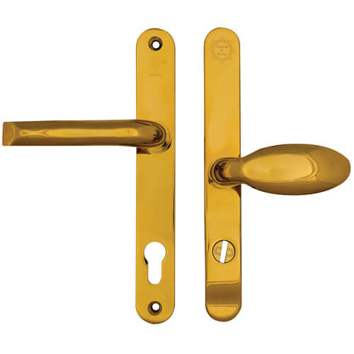 Mila ProSecure TS007 2* Lever Moveable Pad UPVC Multipoint Door Handles - 92/62mm PZ Sprung 212mm Screw Centres - Image 4