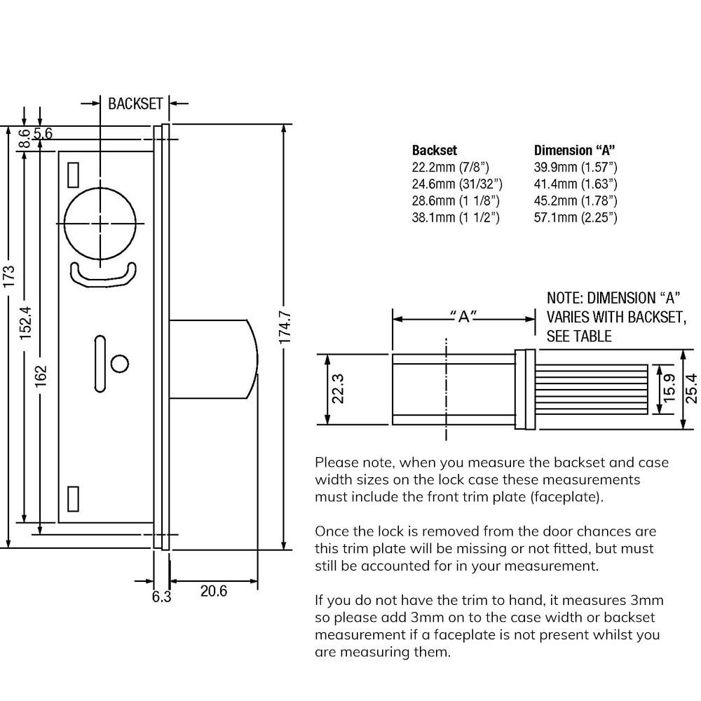 Adams Rite 1850 Screwin Swing Deadbolt Case for Metal Doors - Image 2