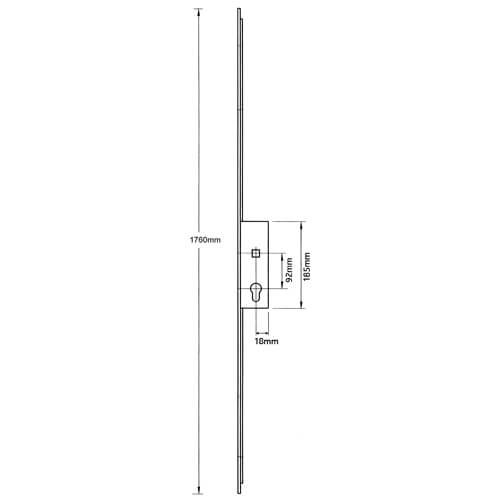 Winkhaus Cobra Passive Multipoint Door Lock - with Attachments for Shootbolts - Image 2