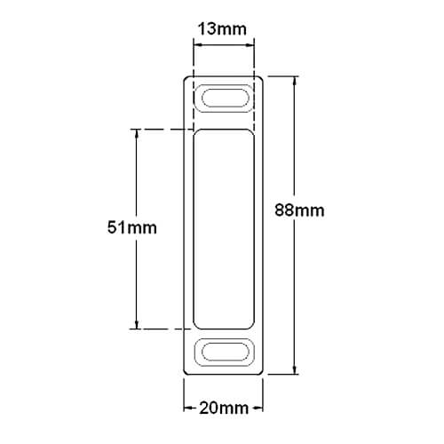 Fuhr UPVC Deadbolt Keep - Image 2