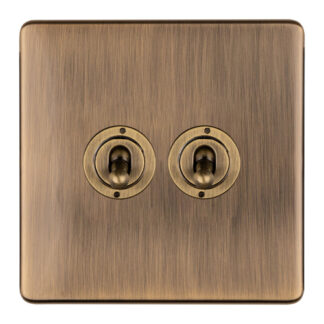 Eurolite ABT2SW 2-Gang 10Amp 2-Way Toggle Switch (LEAD TIME: 2-3 DAYS)