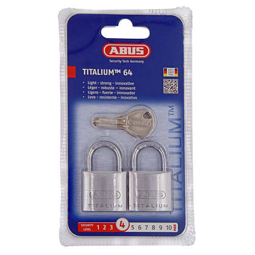 Abus 64TI Titalium 30mm Open Shackle Padlock - Image 2
