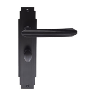 Carlisle Brass ADR013MB Art Deco Lever On WC Backplate (LEAD TIME: 2-3 DAYS)
