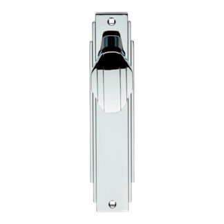 Carlisle Brass ADR022CP Art Deco Knob On Latch Backplate (LEAD TIME: 2-3 DAYS)