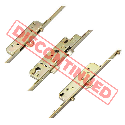 AGB Latch Deadbolt 2 Hooks 3 Rollers Lift Lever Multipoint Door Lock - Option 2