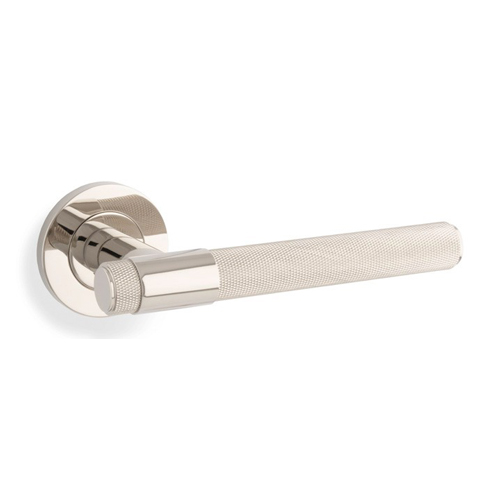 Alexander & Wilks AW240PNPVD Knurled Kingstone Lever On Round Rose (LEAD TIME: 2-3 DAYS)