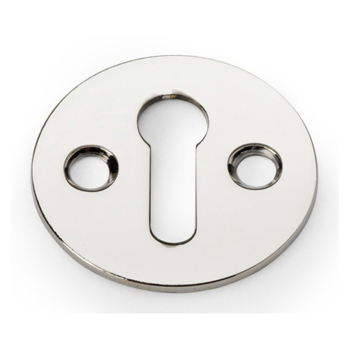 Alexander & Wilks AW399PN Victorian Standard Profile Escutcheon - Polished Nickel (LEAD TIME: 2-3 DAYS)
