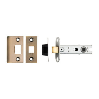 Eurospec BTL30AB 76mm CE B/T Tubular Mortice Latch Square - Antique Brass (LEAD TIME: 2-3 DAYS)
