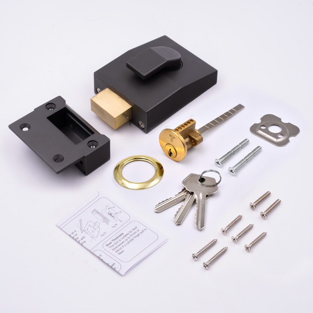TSS 6 Pin Modern Deadbolt Rim Nightlatch - Image 2