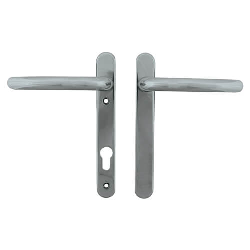 Fab & Fix Windsor Blank Lever Lever UPVC Multipoint Door Handles - 92mm PZ Sprung 122mm Screw Centres