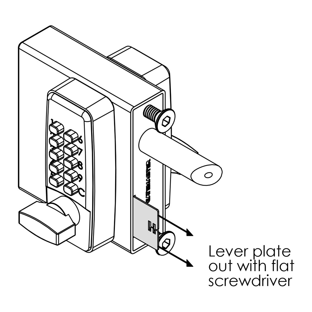 Gatemaster DGL SelectPro Code Double Sided Keypad Lock for Metal Gates (LEAD TIME: 2-3 DAYS) - Image 5
