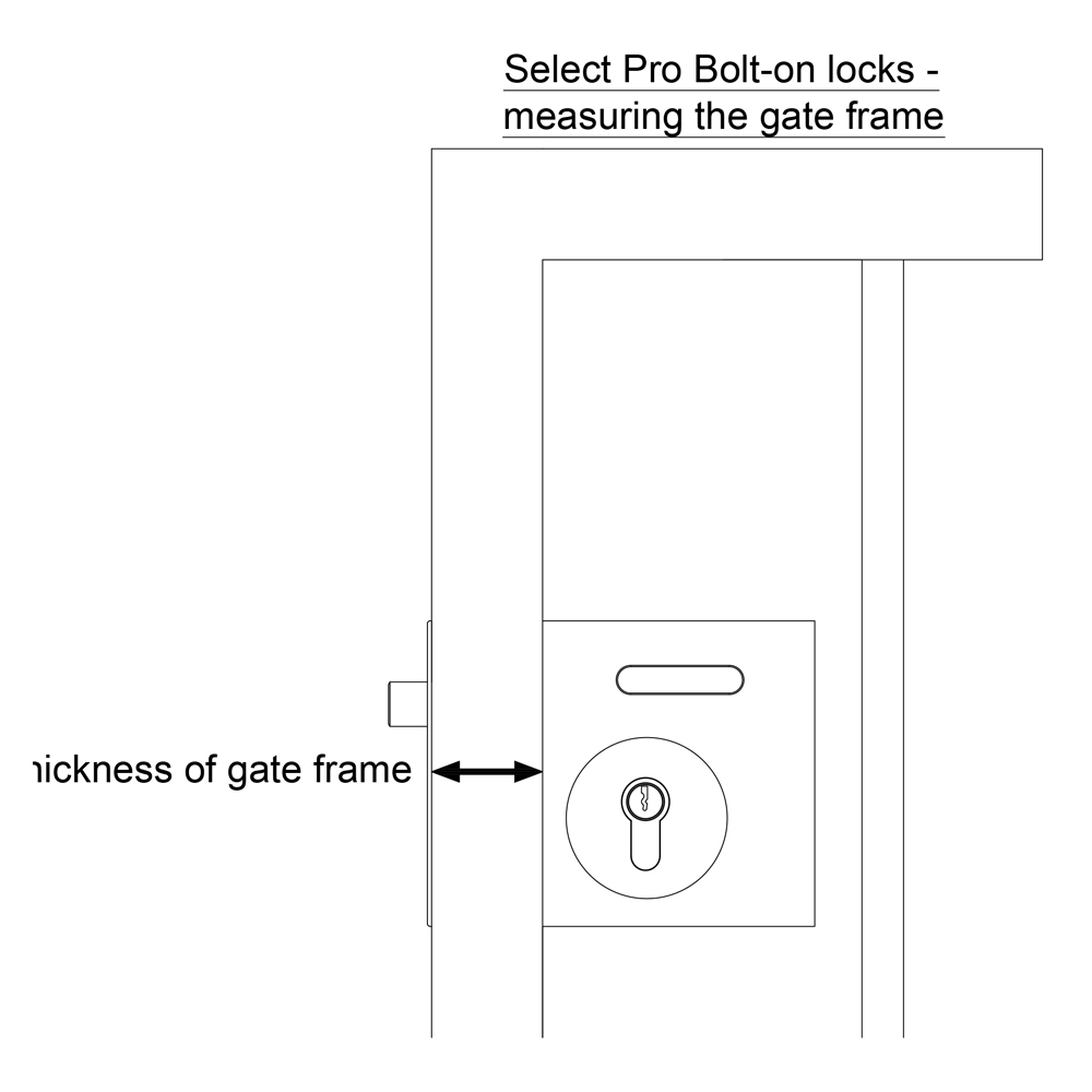 Gatemaster DGLS SelectPro Code Single Sided Keypad Lock for Metal Gates (LEAD TIME: 2-3 DAYS) - Image 5