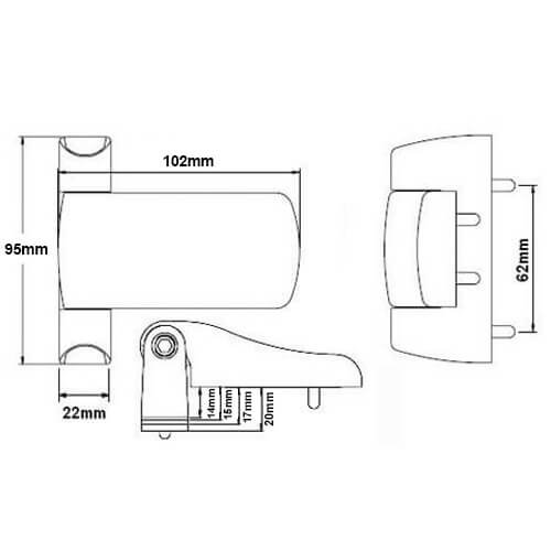Fab and Fix Anchorage Heavy Duty 3D Flag Hinge for UPVC Doors - Image 4