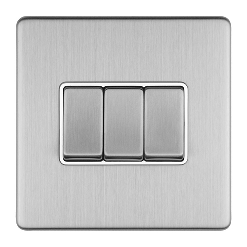 Eurolite ECSS3SWW 3-Gang 10Amp 2-Way Switch (LEAD TIME: 2-3 DAYS)