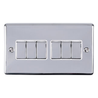 Eurolite EN6SWPCW 6-Gang Switch (LEAD TIME: 2-3 DAYS)