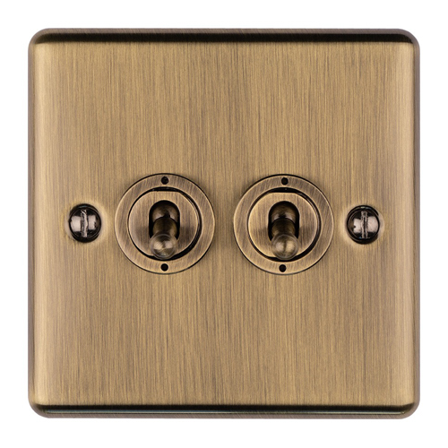 Eurolite ENT2SWABB 2-Gang Toggle Switch (LEAD TIME: 2-3 DAYS)
