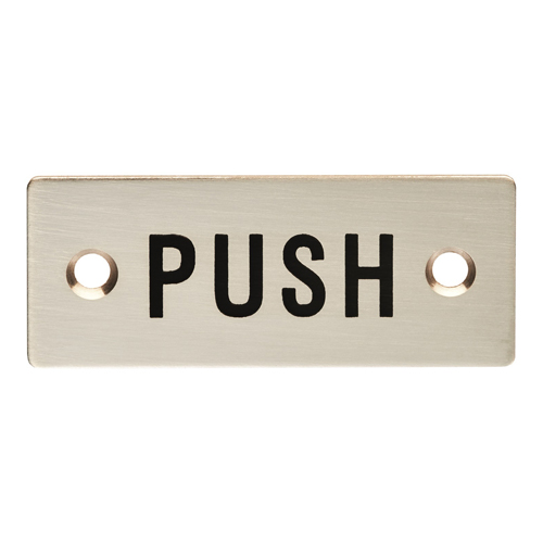 Eurospec FPA1302SSS Push Symbol Sign (LEAD TIME: 2-3 DAYS)