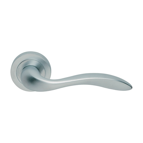 Manital GI5SC Giava Lever On Round Rose - Satin Chrome (LEAD TIME: 2-3 DAYS)