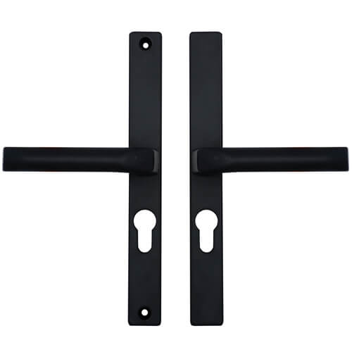 Hoppe London Lever Lever UPVC Multipoint Door Handles - 48mm PZ Sprung 215mm Screw Centres