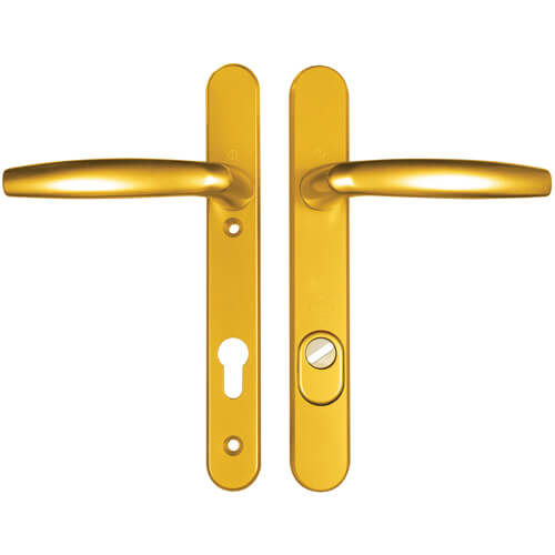 Hoppe Atlanta PAS24 Lever Lever UPVC Multipoint Door Handles - 92mm PZ Unsprung 122mm Screw Centres