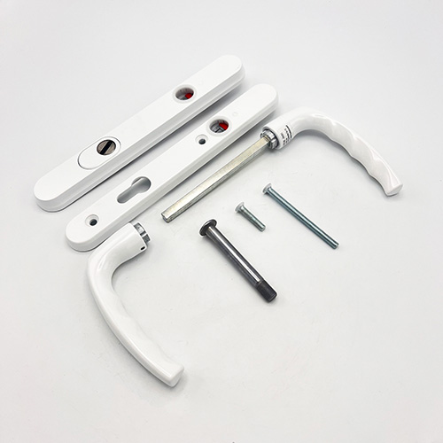 Hoppe Atlanta PAS24 Lever Lever UPVC Multipoint Door Handles - 92mm PZ Unsprung 122mm Screw Centres - Image 6