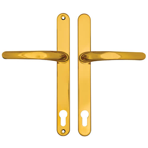 Millenco Lever Lever UPVC Multipoint Door Handles - 117mm PZ Sprung 237mm Screw Centres