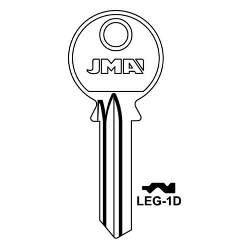 JMA LEG-1D Legge 5 Pin Cylinder Key Blank - Image 3