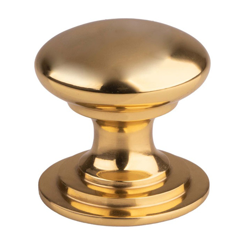 Carlisle Brass M47D Victorian Cupboard Knob 42mm - Polished Brass (LEAD TIME: 2-3 DAYS) - Image 4
