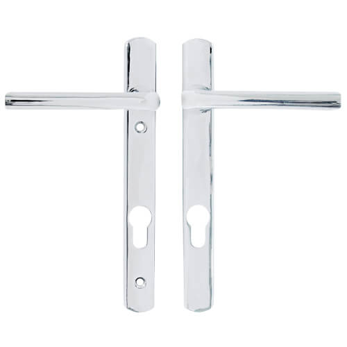 Straight Lever Lever UPVC Multipoint Door Handles - 92mm PZ Sprung 122mm Screw Centres