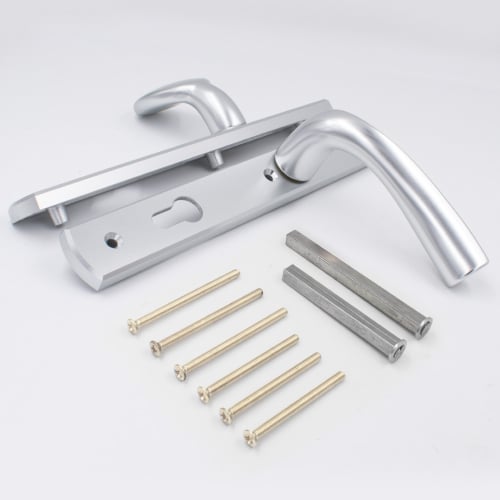 Winkhaus Palladio Lever Fixed Pad UPVC Multipoint Door Handles - 92mm PZ Unsprung 215mm Screw Centres - Image 9