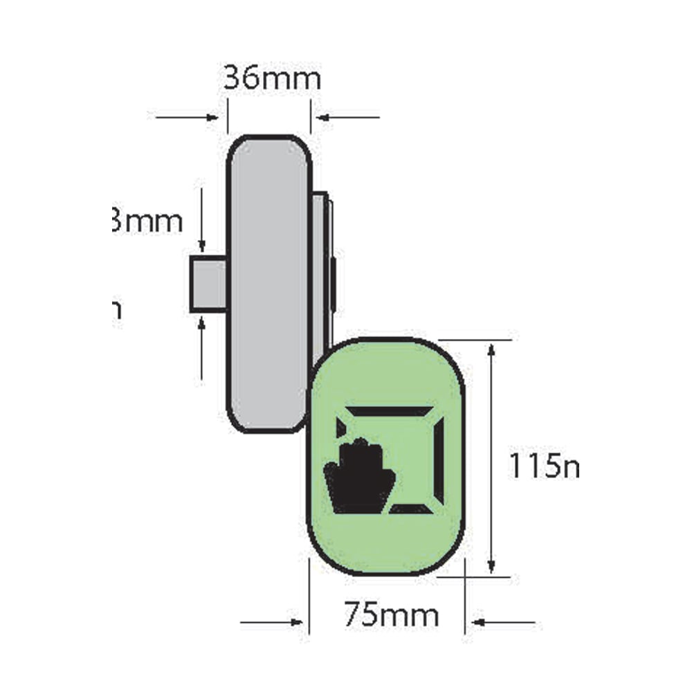 Strand Hardware PH352 Single Point Push Pad Latch (LEAD TIME: 5-7 DAYS) - Image 2