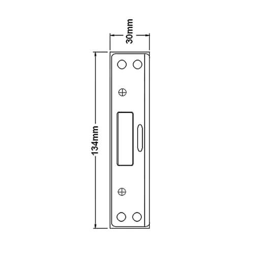 UPVC Deadbolt Hookbolt Keep - Image 2