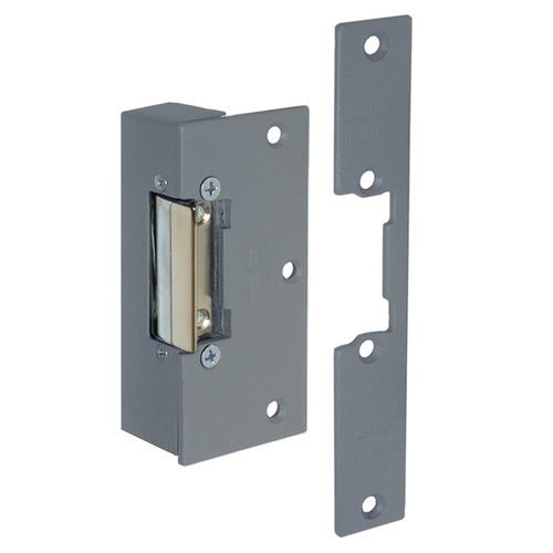 CQR ADCN203+S/FLEX Rim With Mortice Face Plate Electric Release 12V AC/DC Fail Locked With Adjustable Jaw - Grey (LEAD TIME: 2-3 DAYS)