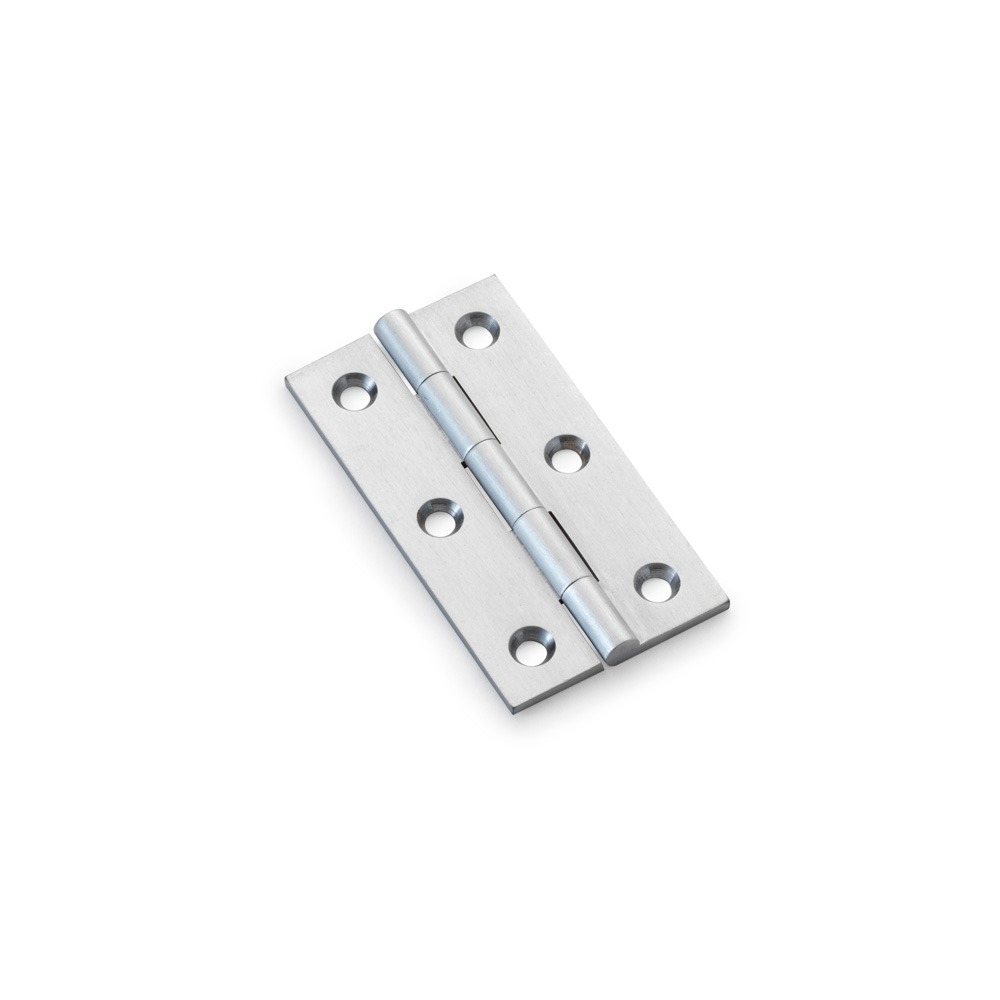 Alexander & Wilks AW064-CH-SC Solid Brass Butt Hinge - Satin Chrome 25" (LEAD TIME: 2-3 DAYS)