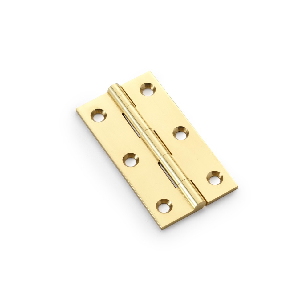 Alexander & Wilks AW075-CH-PB Solid Brass Butt Hinge - Polished Brass 3" (LEAD TIME: 2-3 DAYS)
