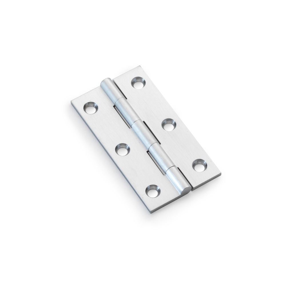 Alexander & Wilks AW075-CH-SC Solid Brass Butt Hinge - Satin Chrome 3" (LEAD TIME: 2-3 DAYS)