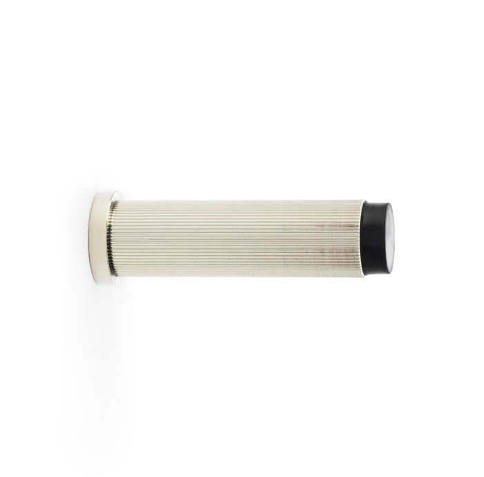 Alexander & Wilks AW602-75-PNPVD Reeded Projection Door Stop - Polished Nickel PVD (LEAD TIME: 2-3 DAYS)