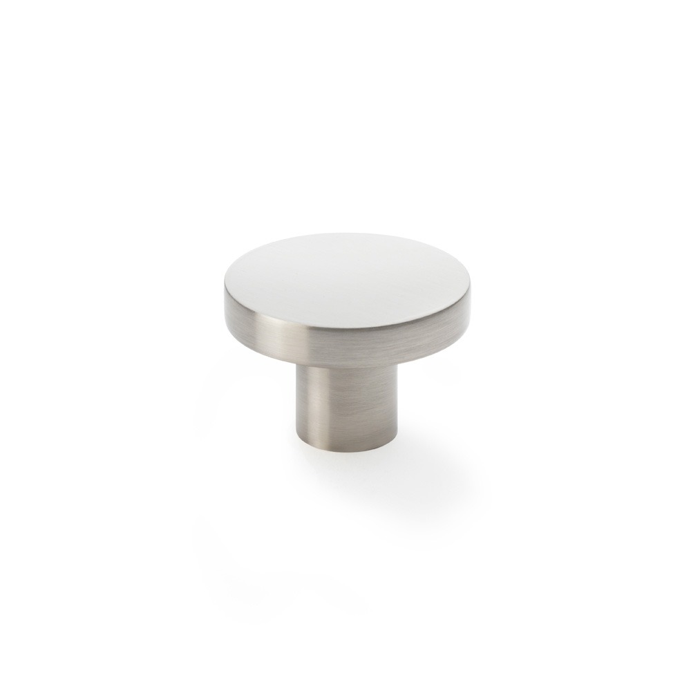 Alexander & Wilks AW821-38-SN Hanover Plain Cupboard Knob - Satin Nickel Knob 38mm (LEAD TIME: 2-3 DAYS)