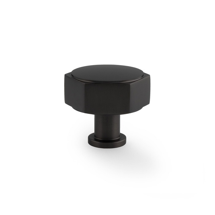 Alexander & Wilks AW828-40-BL Vesper Hex Cabinet Knob Black (LEAD TIME: 2-3 DAYS)