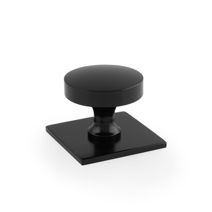 Alexander & Wilks AW835-38-BL Bullion Cupboard Knob On Square Backplate (LEAD TIME: 2-3 DAYS)