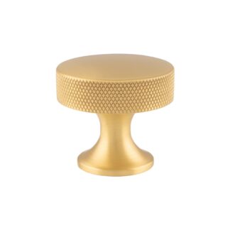 Alexander & Wilks AW841-38-SB Berlin Cupboard Knob - Satin Brass 38mm (LEAD TIME: 2-3 DAYS)