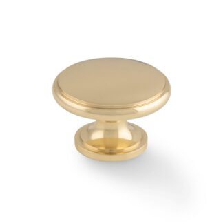 Alexander & Wilks AW849-38-PB Cambridge Round Cupboard Knob (LEAD TIME: 2-3 DAYS)