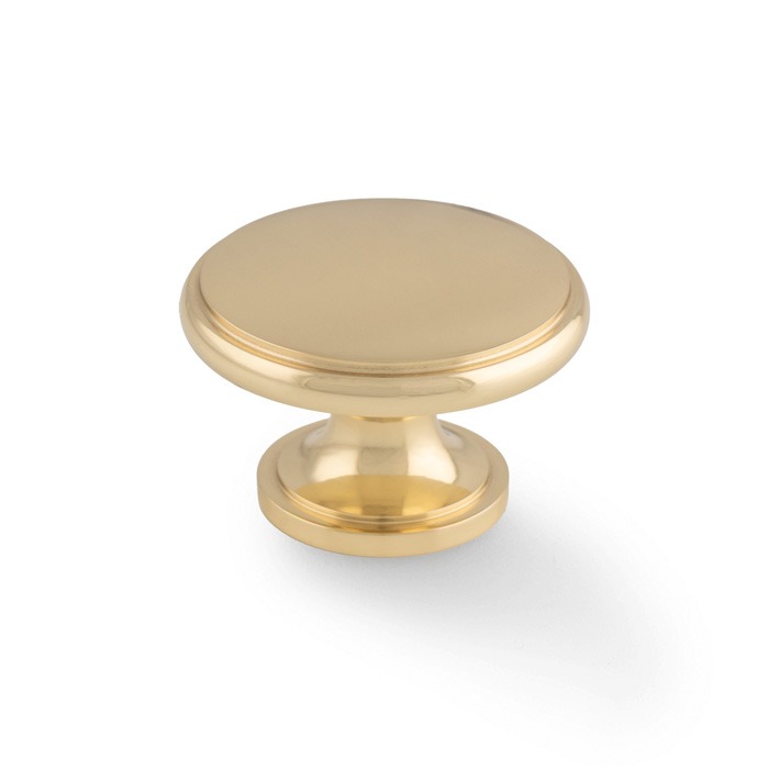 Alexander & Wilks AW849-38-PB Cambridge Round Cupboard Knob (LEAD TIME: 2-3 DAYS)