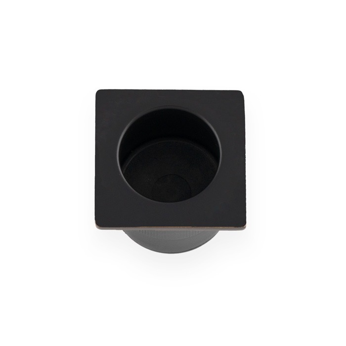 Alexander & Wilks AW993BL Sliding Door Finger Edge Pull Square Black (LEAD TIME: 2-3 DAYS)