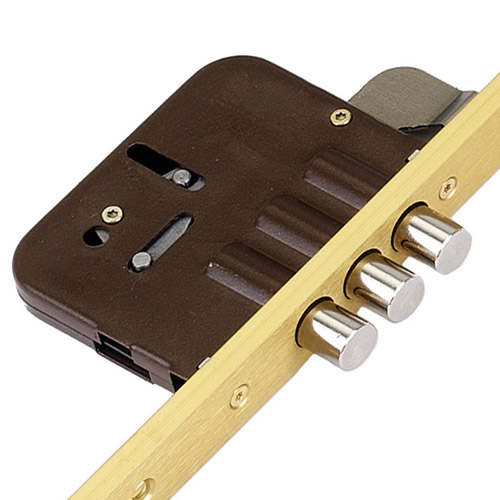 Azbe Latch Deadbolt 6 Pin Bolts Key Wind Operated Multipoint Door Lock - Image 3