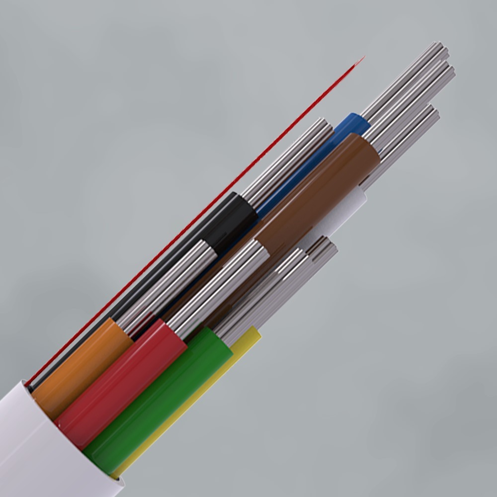 CQR CAB8/WH/LSF/200 Intruder Alarm Cable | 8 Multi Core | TYPE 2 | Eca | LSF | White | 200m (LEAD TIME: 2-3 DAYS)