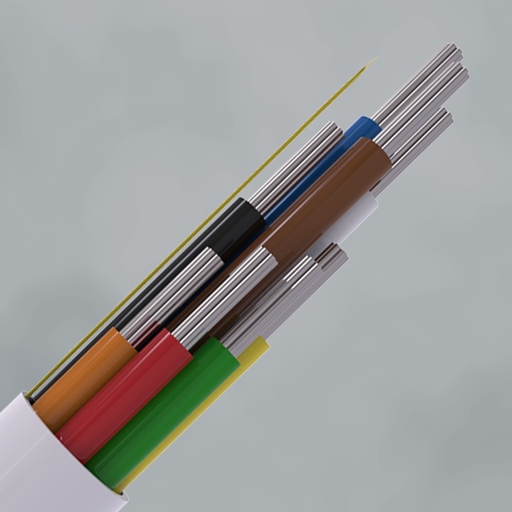 CQR CABCCA8/WH/LSF/100 Intruder Alarm Cable | 8 Multi Core | TYPE 3 | Eca | LSF | White | 100m (LEAD TIME: 2-3 DAYS)