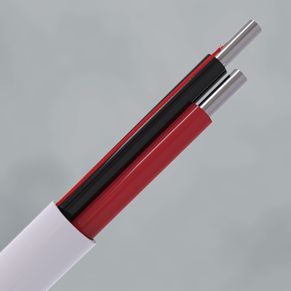 CQR CABS2HF/WH/SO/100 Intruder Alarm Cable | 2 Solid Core | TYPE 1 | Eca | LSZH | White | 100m (LEAD TIME: 2-3 DAYS)