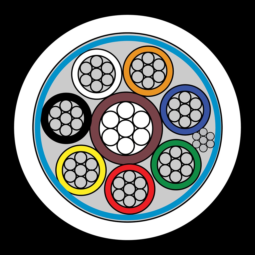 CQR CABS8/WH/LSF/200 Intruder Alarm Cable | 8 Scr Multi Core | TYPE 2 | Eca | LSF | White | 200m (LEAD TIME: 2-3 DAYS) - Image 2